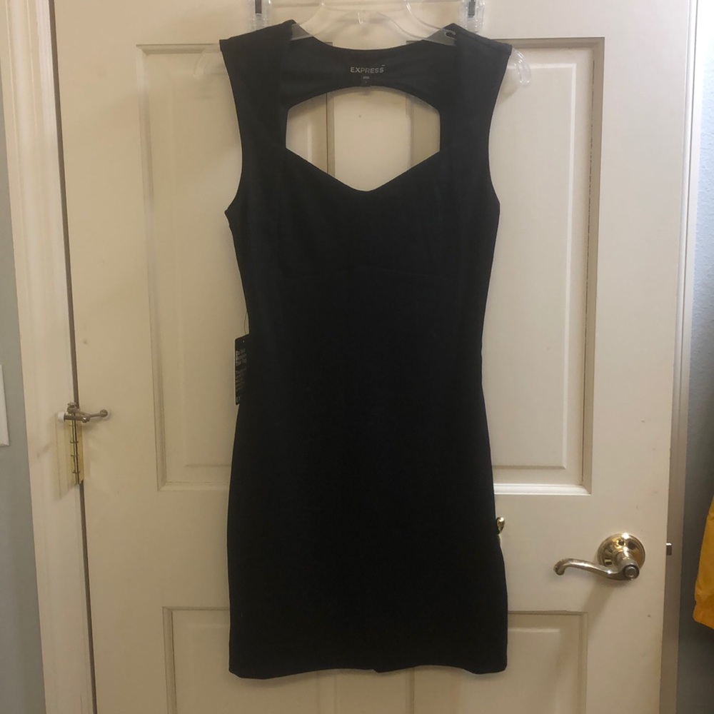 NWT black express mini dress